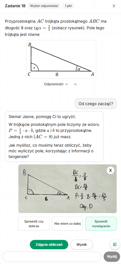 Podgląd funkcji Rozwiąż sam